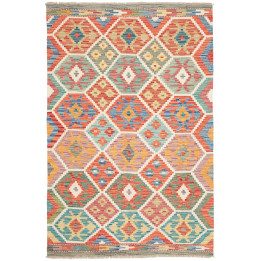 Hand Made Rug Kilim Afghanistan 124x189 Coral R