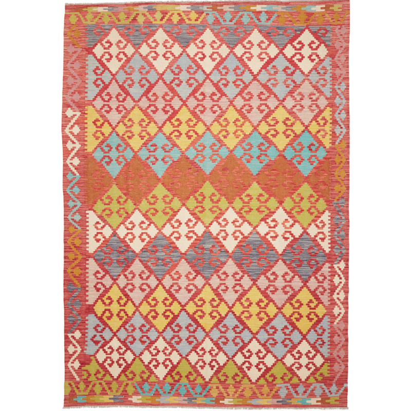 Rug Kilim Afghanistan 203x297 Terracotta Red Ye