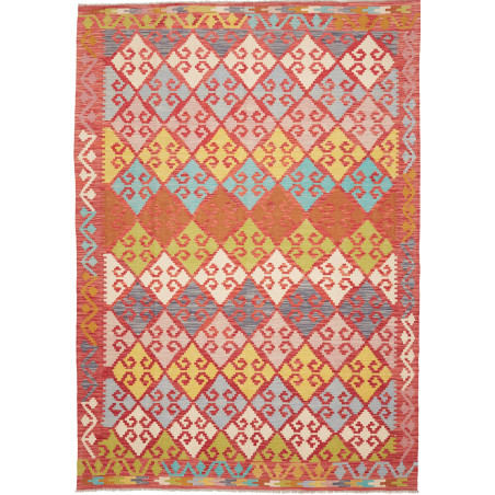 Rug Kilim Afghanistan 203x297 Terracotta Red Ye