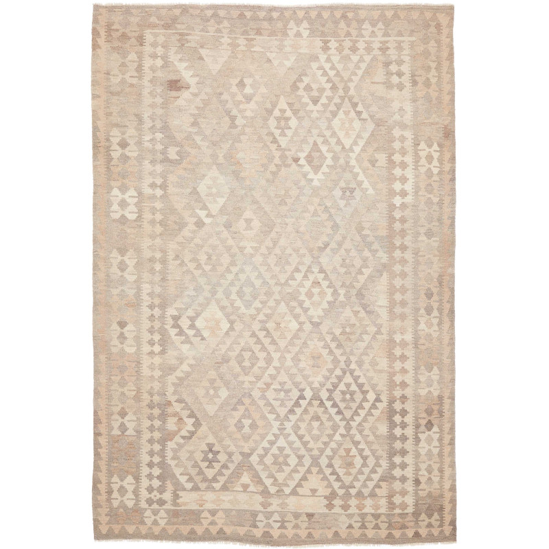 Rug Kilim Afghanistan 196x293 Cream Beige Light