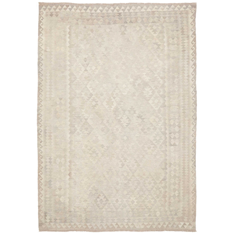 Rug Kilim Afghanistan 208x294 Light Beige Grey