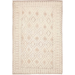 Rug Kilim Afghanistan 205x296 Cream Beige Sand