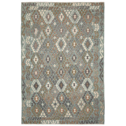 Rug Kilim Afghanistan 204x296 Teal Brown Cream