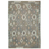 Rug Kilim Afghanistan 204x296 Teal Brown Cream