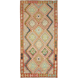 Kilim 101x210 Cm Kilim, Afghanistan, Hand-carded Wool,