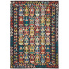 Rug Kilim Afghanistan 204x288 Charcoal Grey Aqu