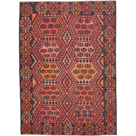 Rug Kilim Afghanistan 210x290 Red Orange Dark G