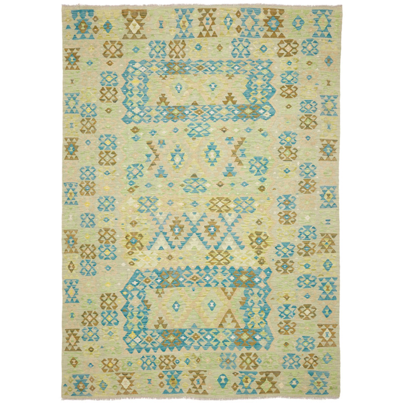 Rug Kilim Afghanistan 208x293 Light Beige Sage