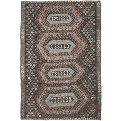 Rug Kilim Afghanistan 199x292 Dark Brown Charco