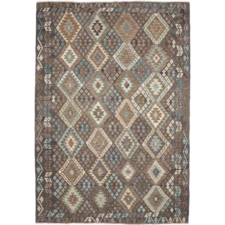 Rug Kilim Afghanistan 205x290 Brown Grey Teal B