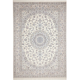 Hand Made Rug Nain 6la Persia 262x369 Ivory Blu