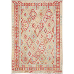 Rug Kilim Afghanistan 200x287 Light Red Soft Bl