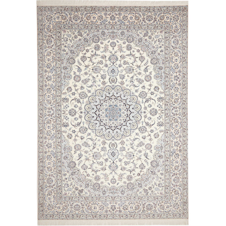 Hand Made Rug Nain 6la Persia 262x369 Ivory Blu