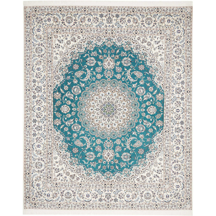 Tappeto Originale Nain 6la Persia 259x312 Verde