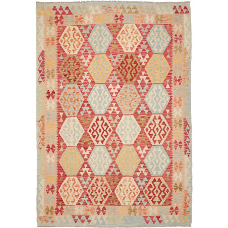 Rug Kilim Afghanistan 203x294 Terracotta Red Sk