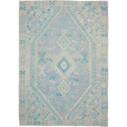 Rug Kilim Afghanistan 201x290 Sky Blue Aquamari
