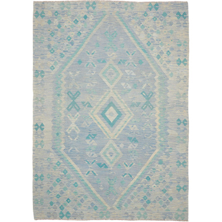 Rug Kilim Afghanistan 201x290 Sky Blue Aquamari