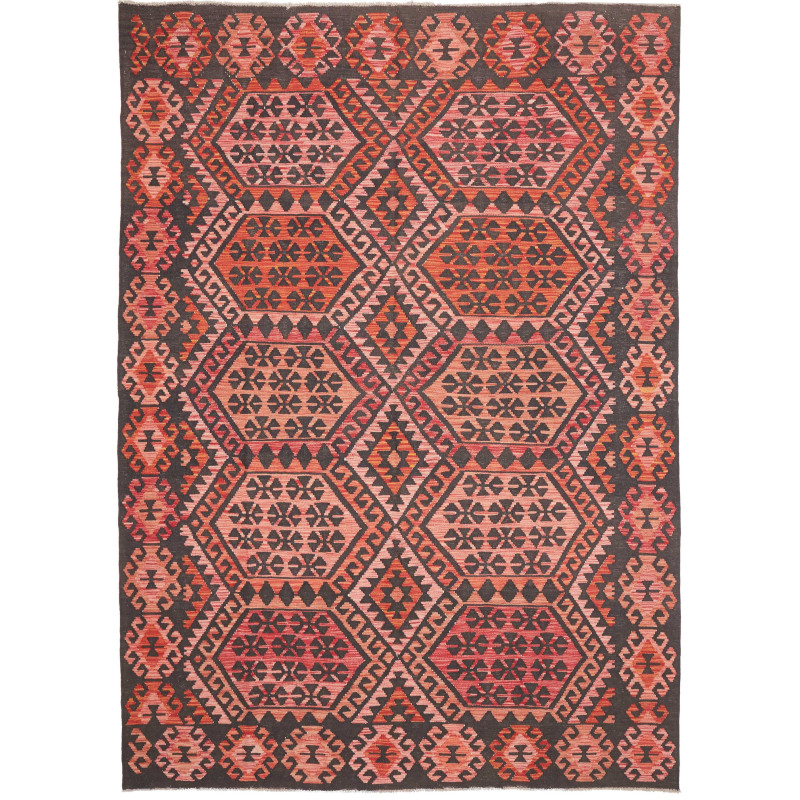 Rug Kilim Afghanistan 213x301 Coral Red Terraco