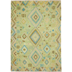 Rug Kilim Afghanistan 209x291 Light Green Blue