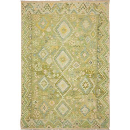 Rug Kilim Afghanistan 211x306 Sage Green Olive