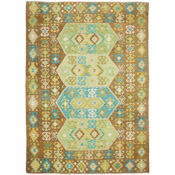 Rug Kilim Afghanistan 205x292 Brown Green Blue