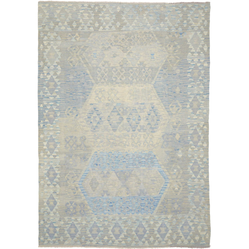 Rug Kilim Afghanistan 205x295 Light Blue Beige