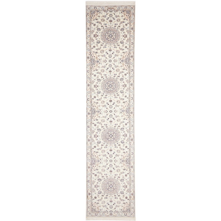 Hand Made Rug Nain 6la Persia 87x400 Ivory Blue