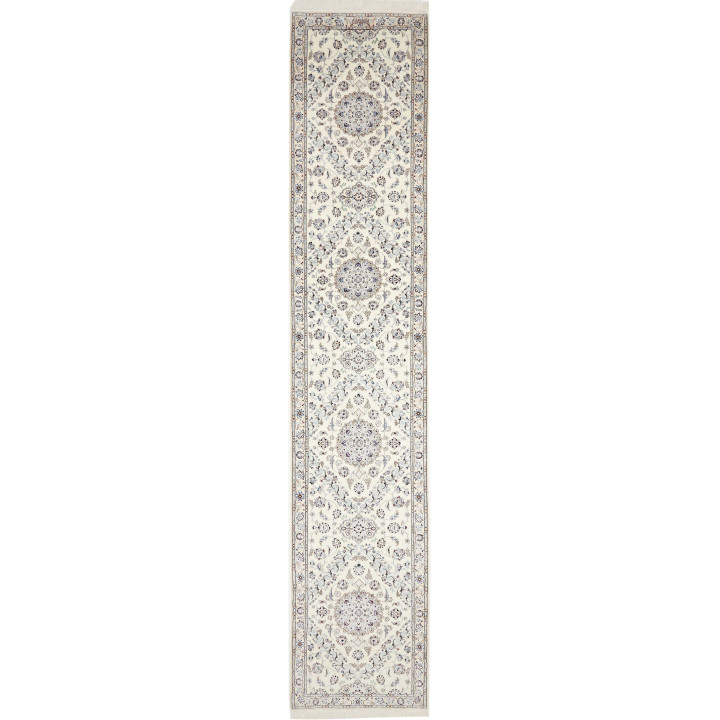 Tappeto Originale Nain 6la Persia 80x422 Avorio