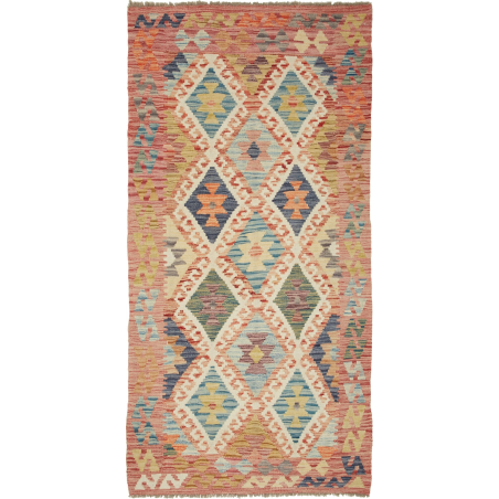 Kilim 104x210 Cm Kilim Afghanistan Hand-carded Wool Cotton