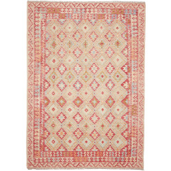 Rug Kilim Afghanistan 216x303 Cream Red Blue Or