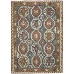 Rug Kilim Afghanistan 211x296 Brown Grey Beige
