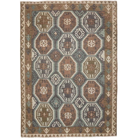 Rug Kilim Afghanistan 211x296 Brown Grey Beige