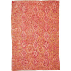 Rug Kilim Afghanistan 202x293 Coral Orange Peac