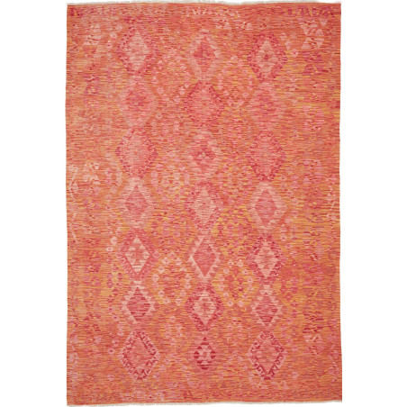 Rug Kilim Afghanistan 202x293 Coral Orange Peac