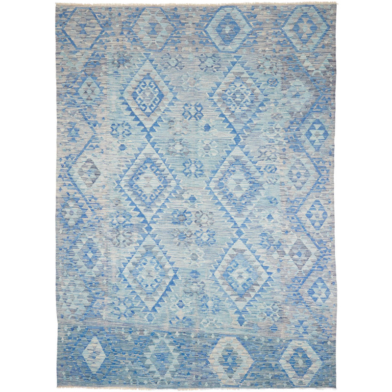 Rug Kilim Afghanistan 204x281 Blue Light Grey C