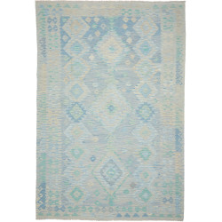 Rug Kilim Afghanistan 199x293 Light Blue Pale B