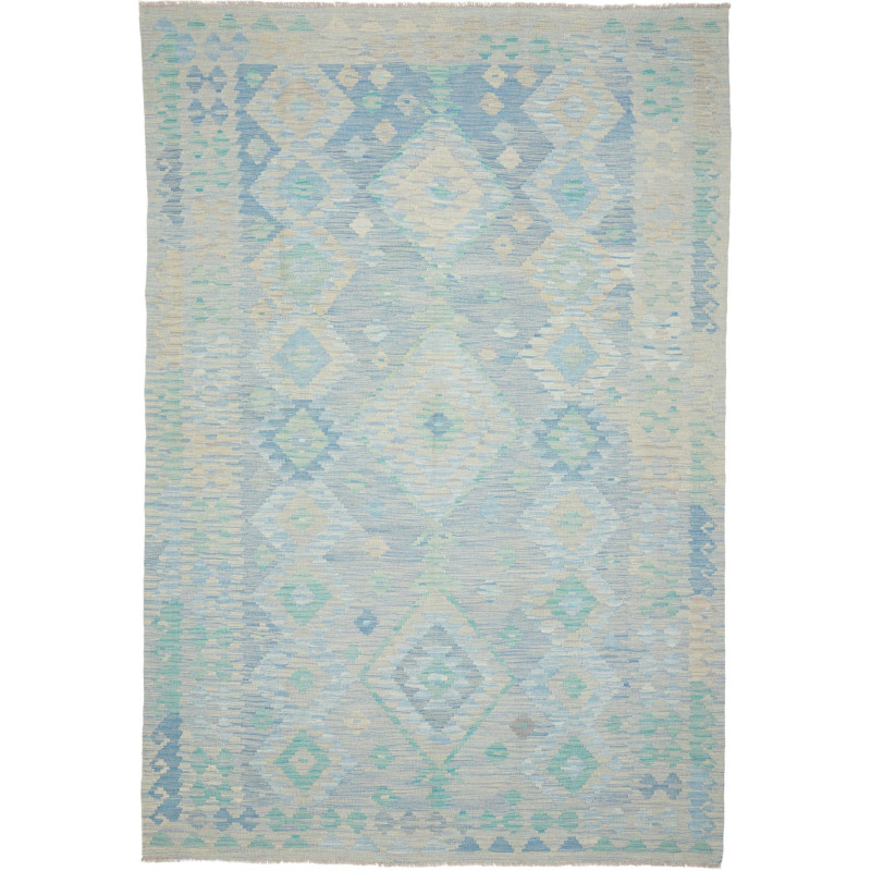 Rug Kilim Afghanistan 199x293 Light Blue Pale B