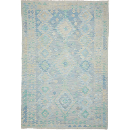 Rug Kilim Afghanistan 199x293 Light Blue Pale B