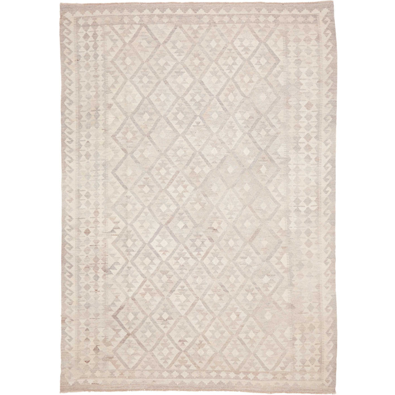 Rug Kilim Afghanistan 209x292 Beige Ivory Taupe