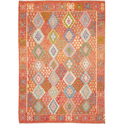 Rug Kilim Afghanistan 208x291 Orange Blue Green