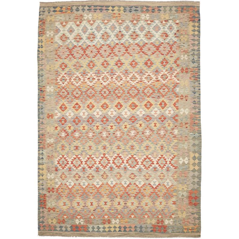 Rug Kilim Afghanistan 205x300 Grey Blue Terraco