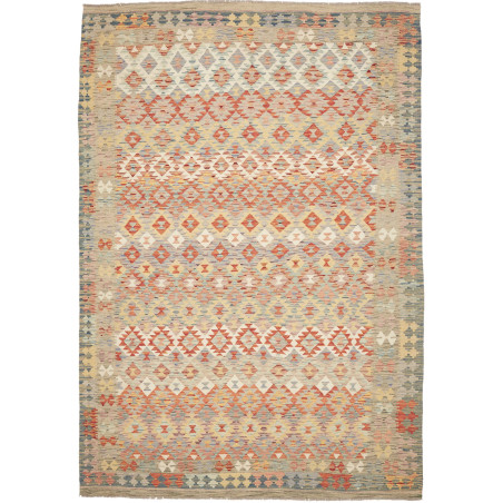 Rug Kilim Afghanistan 205x300 Grey Blue Terraco
