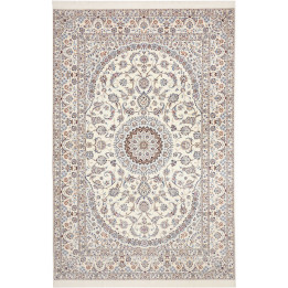Hand Made Rug Nain 6la Persia 208x312 Ivory Blu