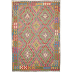 Rug Kilim Afghanistan 202x298 Greyish Green Red