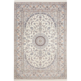 Hand Made Rug Nain 6la Persia 214x315 Ivory Blu