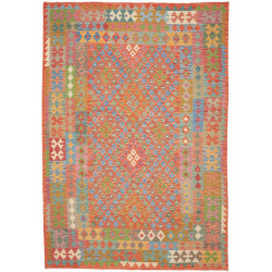 Rug Kilim Afghanistan 203x291 Burnt Orange Red