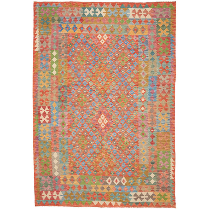 Rug Kilim Afghanistan 203x291 Burnt Orange Red