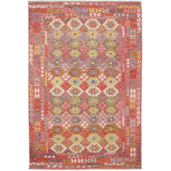 Rug Kilim Afghanistan 203x298 Pink Red Yellow B