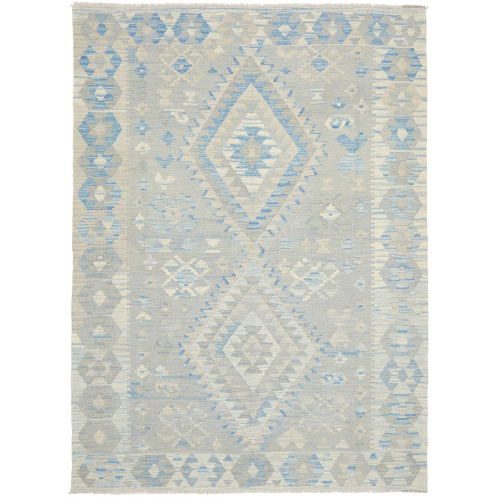 Hand Made Rug Kilim Afghanistan 153x212 Grey Bl