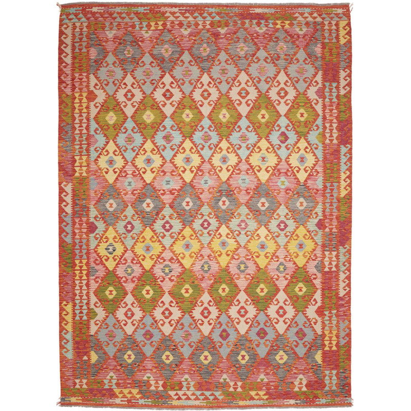 Rug Kilim Afghanistan 248x345 Terracotta Red Sk